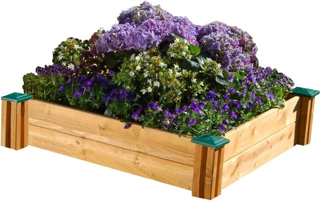 Gaspo Kinderhochbeet aus Holz in Braun, B/T/H: 80 x 20 x 86 cm - Bild 1