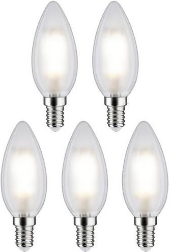 Paulmann LED Filament Leuchtmittel Kerzenform E14 Warmweiß 4.8W 5er Pack - Bild 1