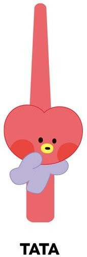 BT21 Minini Big Hair Clip Haarnadel, TATA, rot, Kinder - Bild 1
