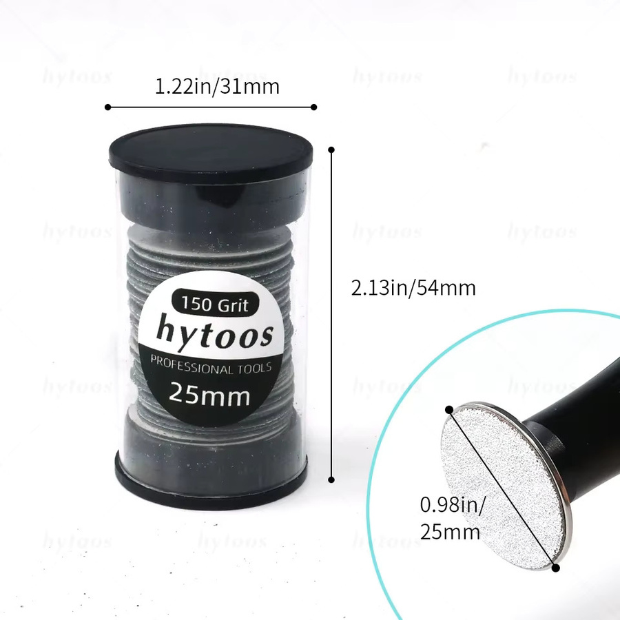HYTOOS Schleifscheiben, 50 Stück, 25 mm, für Hornhaut und Nagelspitzen - Bild 4