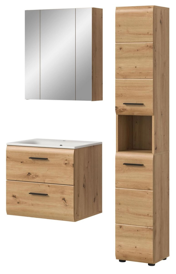 Badmöbel Set Cover von Inn.Furn in Eiche Matt, 3-teilig, Breite: 105 cm - Bild 3