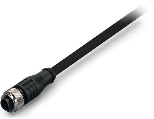 WAGO Sensor-Aktor-Steckverbinder 756-5301/030-050 konfektioniert M12 Buchse gerade, 3-polig, schwarz, 5,00 m Länge, 10 Stück - Bild 1