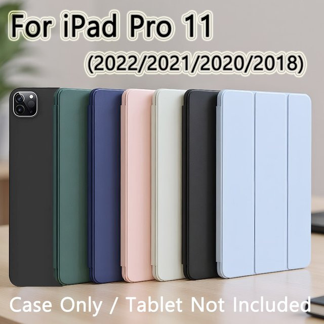 Magnetische Smart Cover Hülle für iPad Pro 11 (2018-2022) von tzion in Schwarz - Bild 1