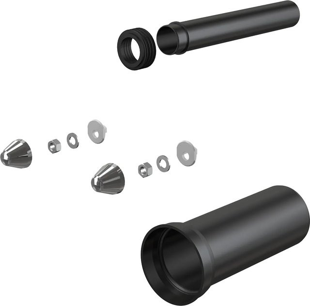 Alcadrain WC-Zubehör Set für wandhängende WCs, DN110, schwarz - Bild 1
