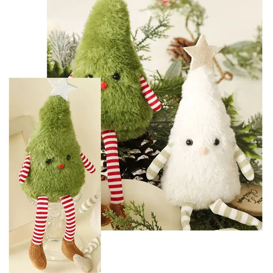 Niedliche Plüsch-Weihnachtsbaum-Puppe von XEZ als Weihnachtsdekoration für dein Zuhause und Partys - Bild 2