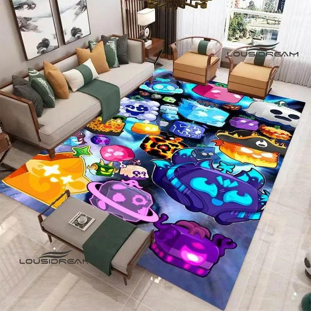 LOUSIDREAM 3D Spiel B-blox Früchte Teppich, rutschfest und waschbar, mehrfarbig, B/T: 80 x 50 cm - Bild 1