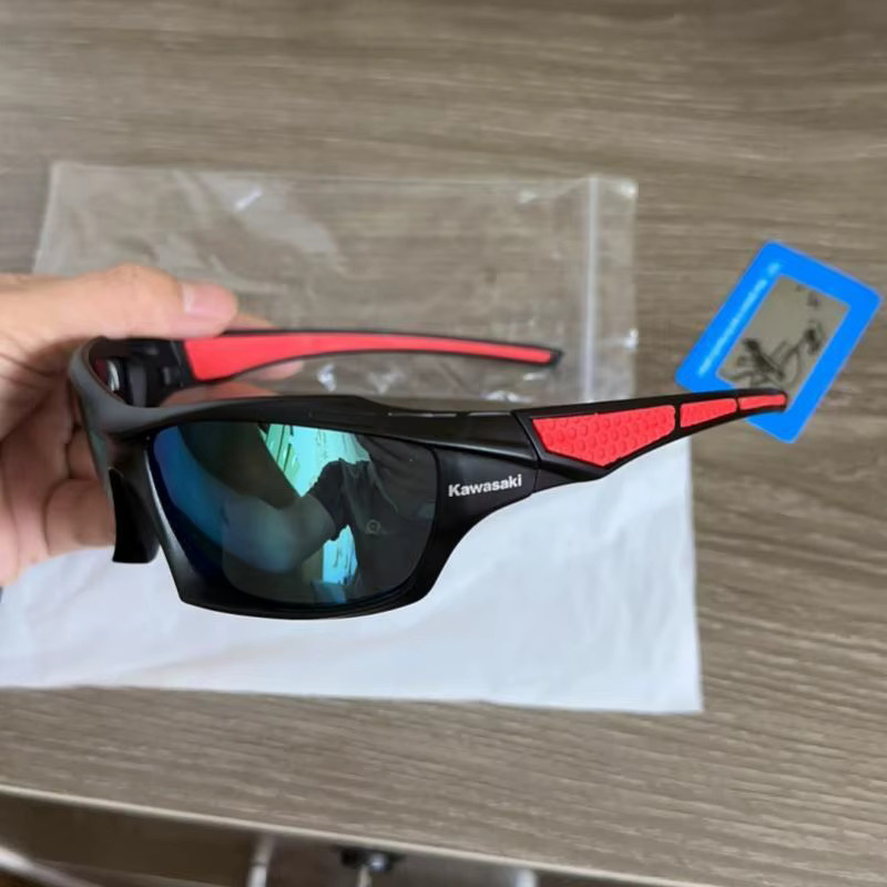 Kawasaki Sonnenbrille, Vollrand, Kunststoff, polarisiert, Unisex, grün, schwarz - Bild 5
