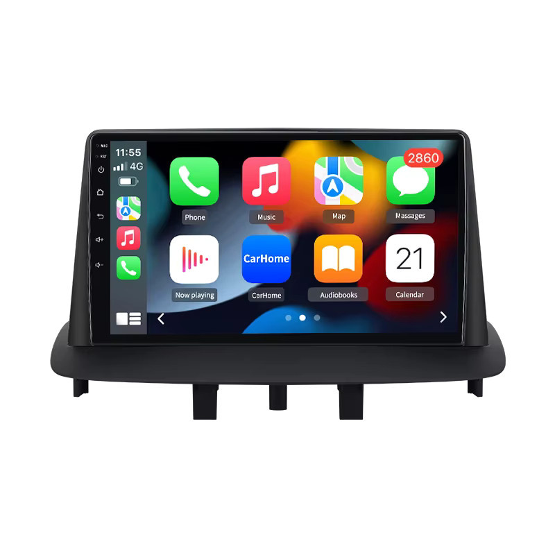 Junsun Android Auto Autoradio für Renault Megane 3 und Fluence, Multimedia System mit Wireless Apple CarPlay, 9.0 Zoll IPS Touchscreen, Schwarz - Bild 5