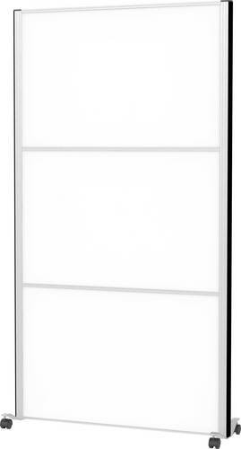 MAULconnecto Stellwandsystem mit 3 Whiteboard-Steckmodulen und Klettverbindung auf Rollen, Farbe: Weiß/Silber, H x B: 180 cm x 100 cm - Bild 1