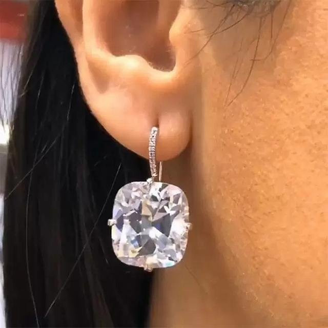 Wucifang Jewelry Tropfen Ohrringe, Zirkonia, braun, Damen - Bild 1