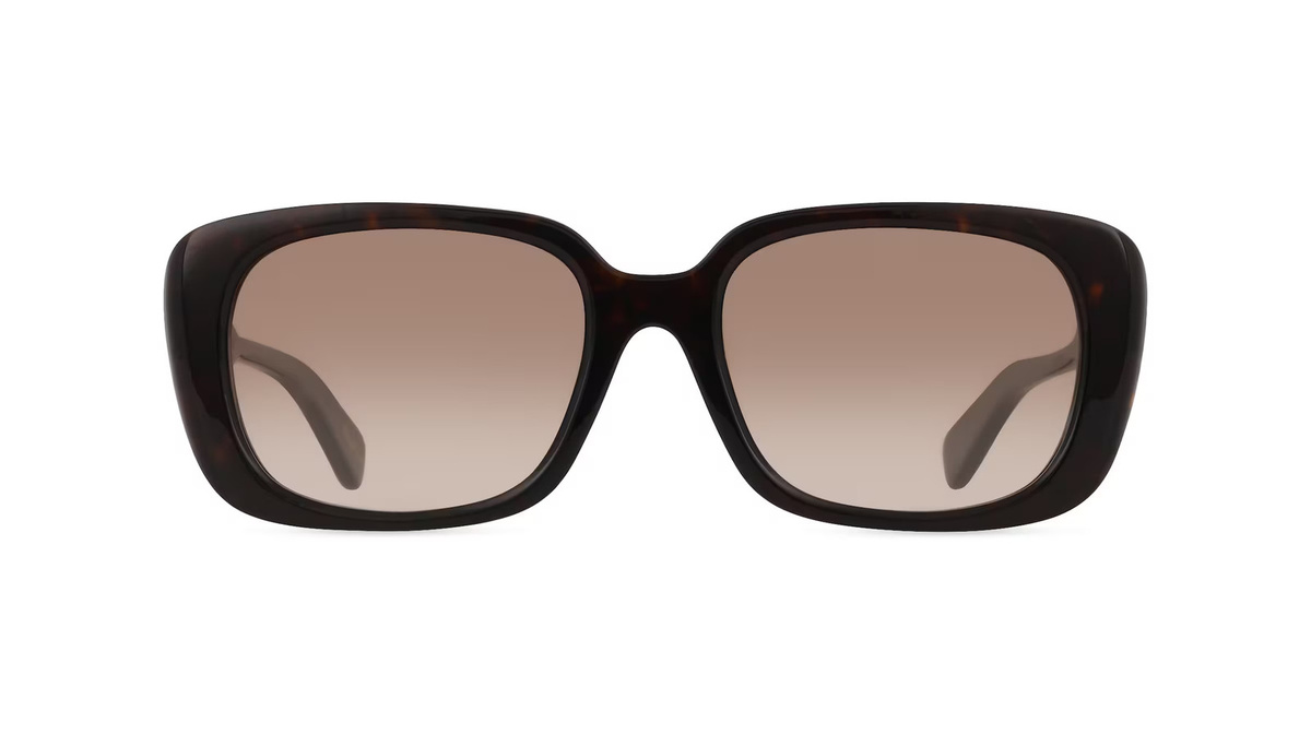 Chloé CH0225SK Sonnenbrille, Vollrand, Quadratisch, Acetat, Unisex, Brown - Bild 1