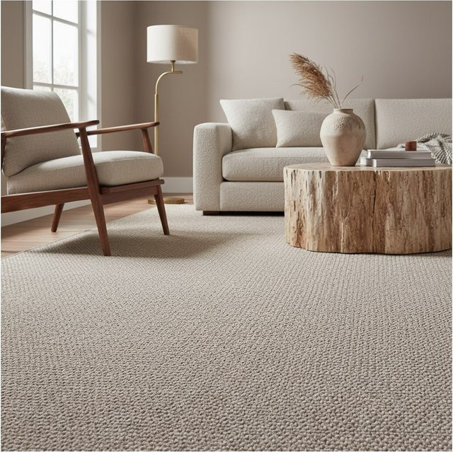 Kadima Design Teppich Flachgewebe CIMA in Braun und Beige, einfarbig, B/T: 280 x 370 cm - Bild 1