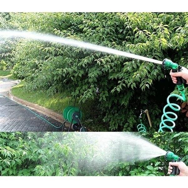 RC JUZI Erweiterbarer Gartenschlauch mit Hochdruck-Wasserpistole in Blau, 38 Meter (125 ft) - Bild 5