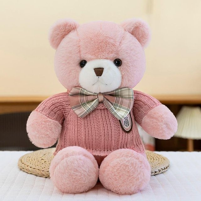 Pullover Bär Puppe, Plüschtier, 30cm - Bild 1