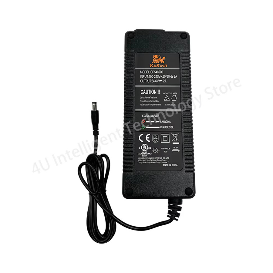 Kugoo Kukirin G2 Lithium-Ladegerät 54,6 V 2,0 A in Schwarz - Bild 2