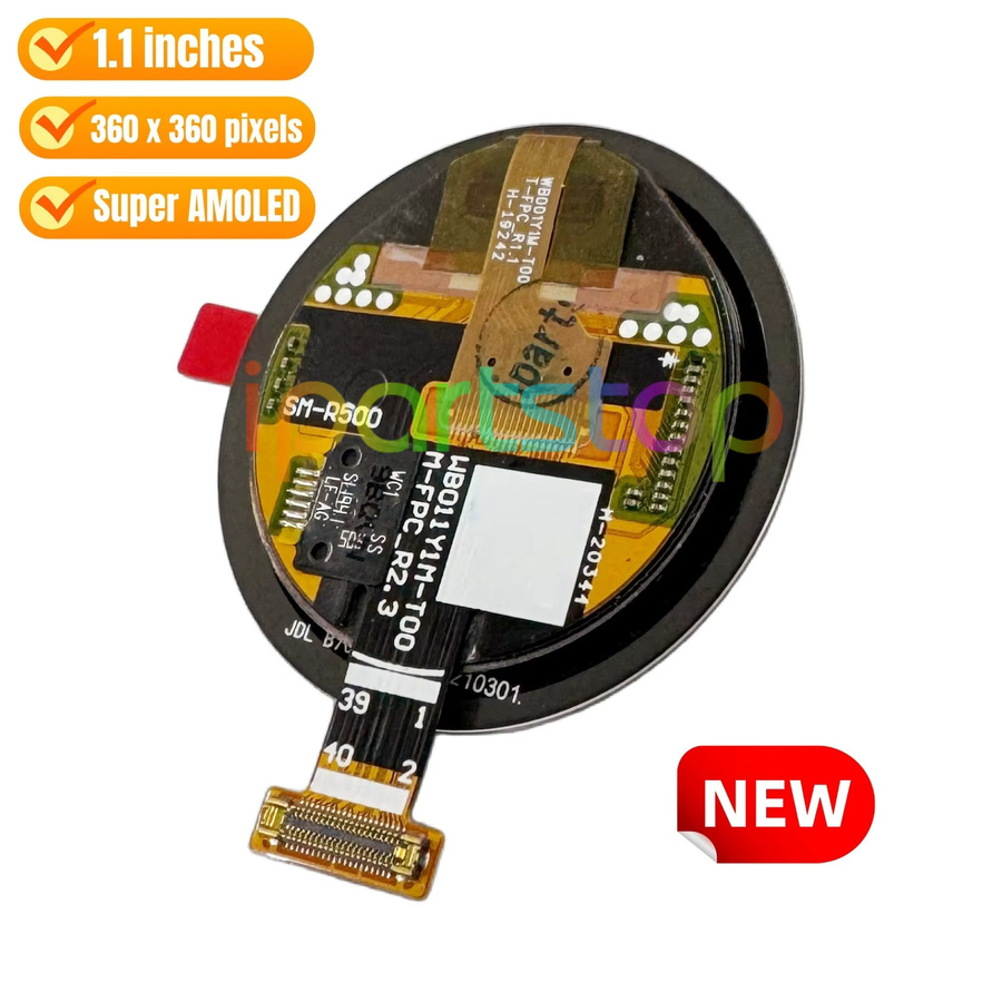 Samsung Galaxy Watch Active SM-R500 Ersatz Super AMOLED LCD Display Touchscreen Baugruppe in Schwarz - Bild 2