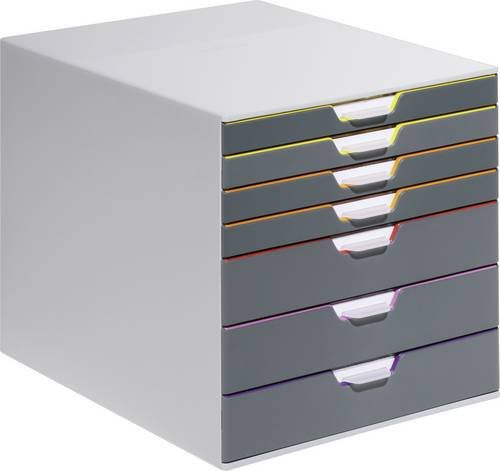 Durable Schubladenbox Varicolor 7 in Grau und Anthrazit für DIN A4 - Bild 1