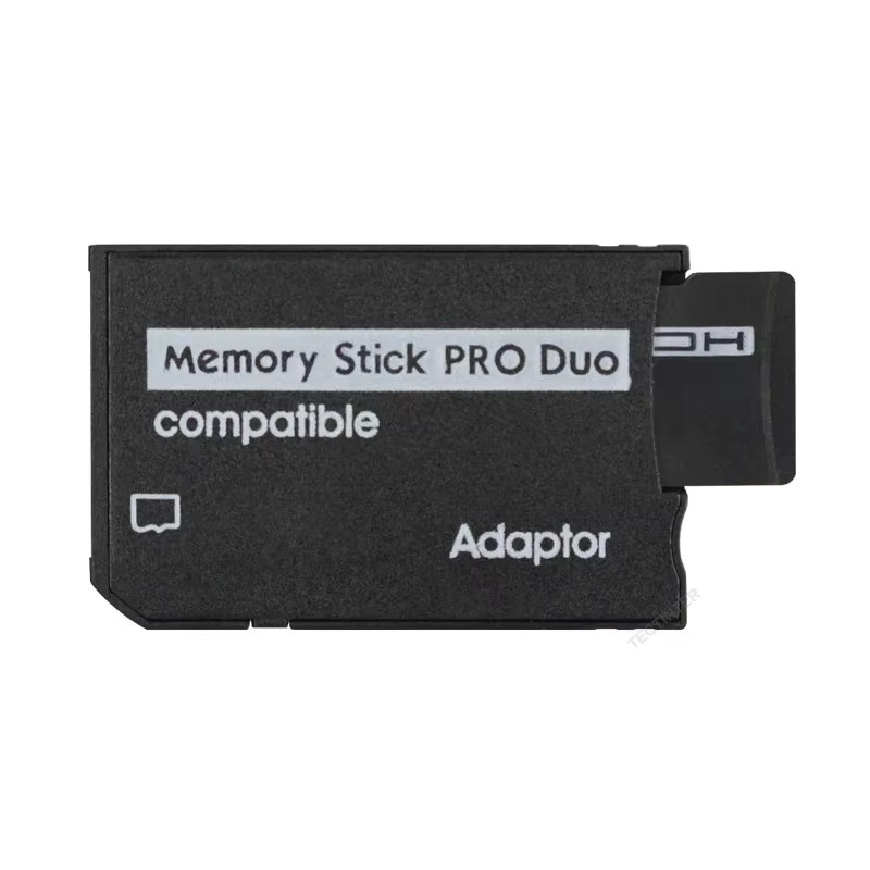 TECTINTER PSP Kartenleser und Adapter für SD, SDHC und TF zu Memory Stick Pro Duo, Schwarz - Bild 2