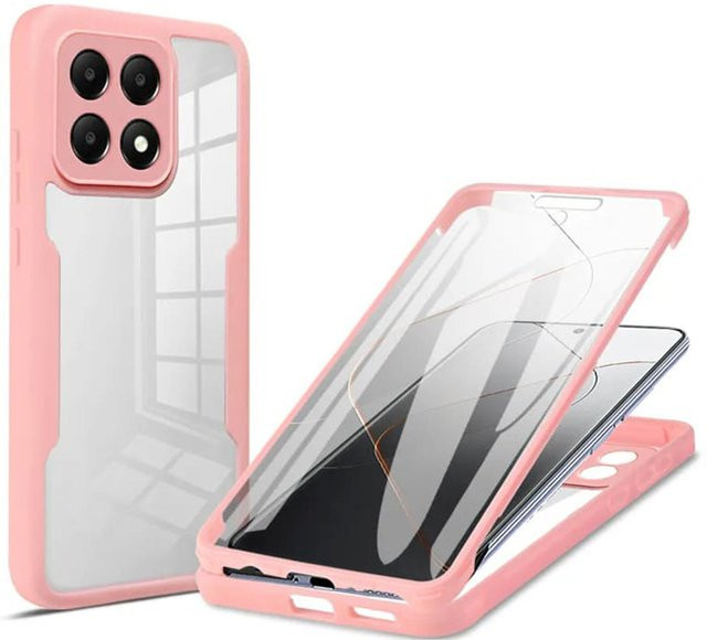 Techsuit ColorVerse 360 Schutzhülle für Xiaomi Poco F6 Pro in Rosa und Transparent - Bild 1