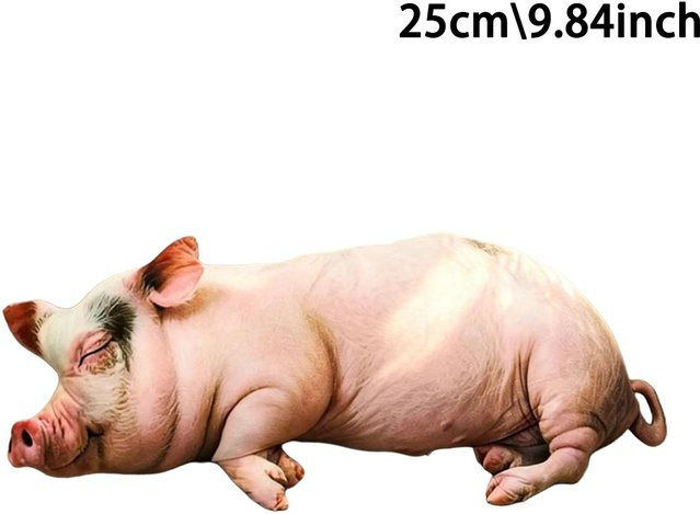 Yiran toy Simulierte schlafende Schwein Plüschtiere, Rosa / Pink - Bild 1