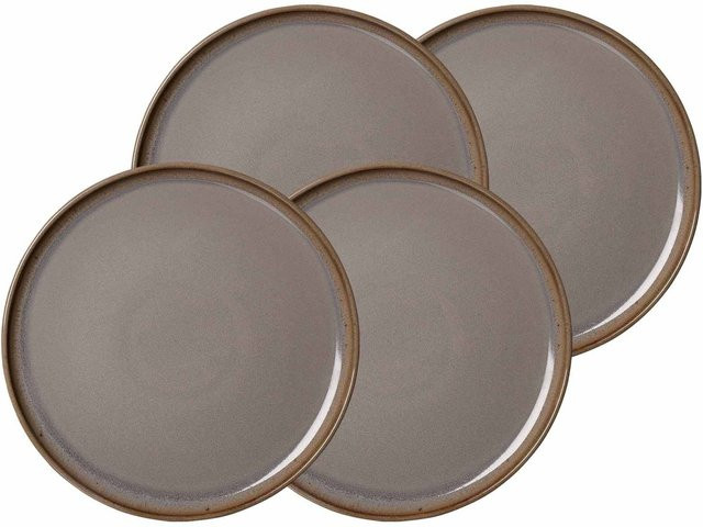 Ritzenhoff & Breker Speiseteller Malaga Grau 4er Set Durchmesser: 27,5 cm - Bild 1