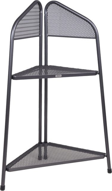 DELUKE Eckregal EDKO aus Stahl in Grau, modernes Standregal für Wohnzimmer und Arbeitsumgebung, B/T/H: 100 x 48 x 48 cm - Bild 1