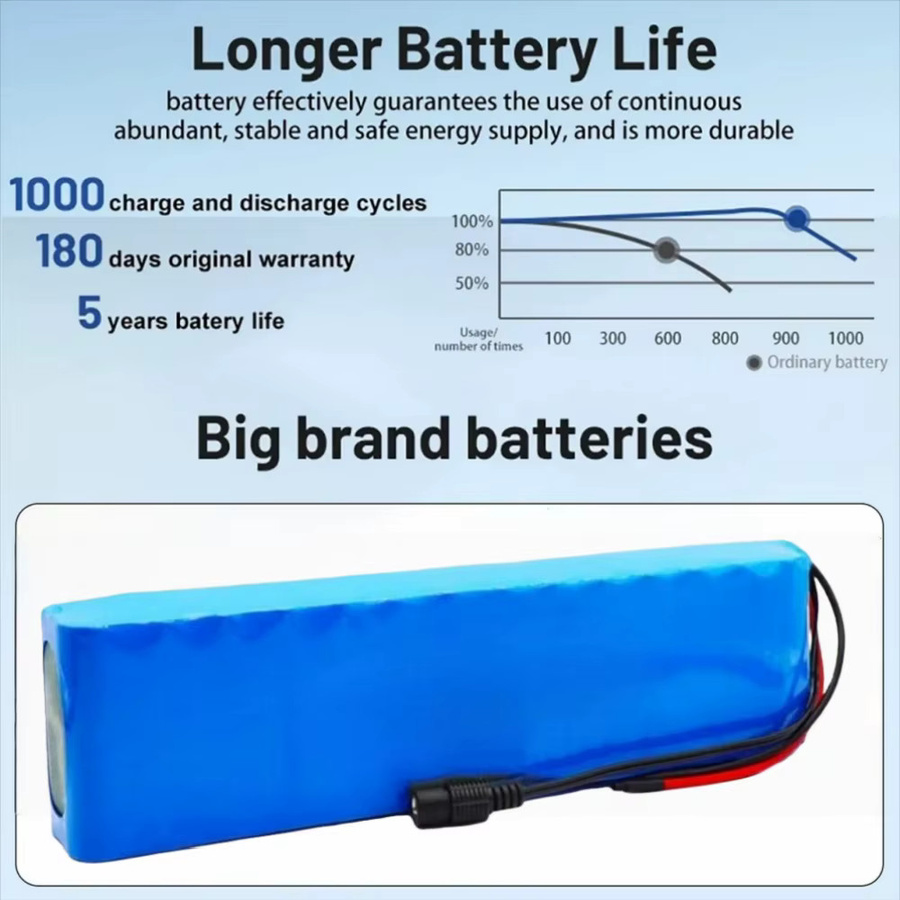 Aleaivy Lithium-Ionen-Akku 24 V 8 Ah 18650 7S3P Blau für Motorwerkzeuge 150 W bis 350 W - Bild 3