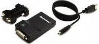 Lenovo USB 3.0 zu DVI/VGA Monitor Adapter in Schwarz für Miix und ThinkPad Modelle - Bild 1
