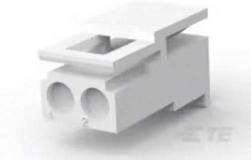 TE Connectivity MATE-N-LOK Leiterplattensteckverbinder in Weiß, Rastermaß: 5.08 mm, 1-480720-2 - Bild 1