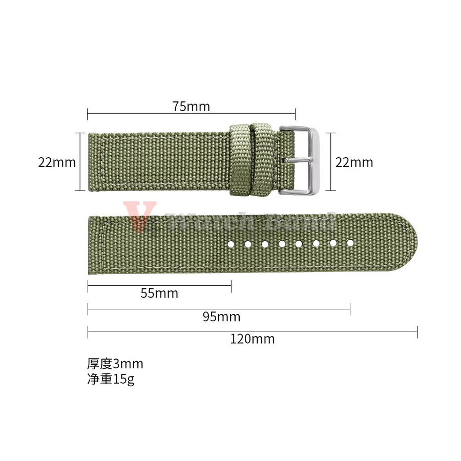 nxalp Uhrenarmband Nylon, Textil/NATO, Unisex, Bunt - Bild 5
