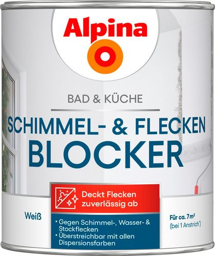 Alpina Schimmel- und Flecken-Blocker für Bad & Küche, Weiß, 750 ml - Bild 1