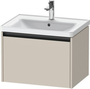 Duravit Waschtischunterschrank Ketho.2 in Tau Matt Beige, wandhängend, 1 Auszug, B: 63,4 cm, T: 45,5 cm, H: 44,0 cm - Bild 1