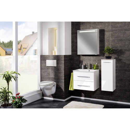 Fackelmann Bad-Hängeschrank B.clever in Weiss mit 1 Tür und Soft-Close-Funktion, B/T/H: 30,2 x 32,0 x 81,0 cm - Bild 2