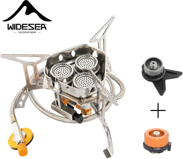 Widesea Camping Gasherd Tabletop in Silber für Outdoor und Picknick - Bild 1