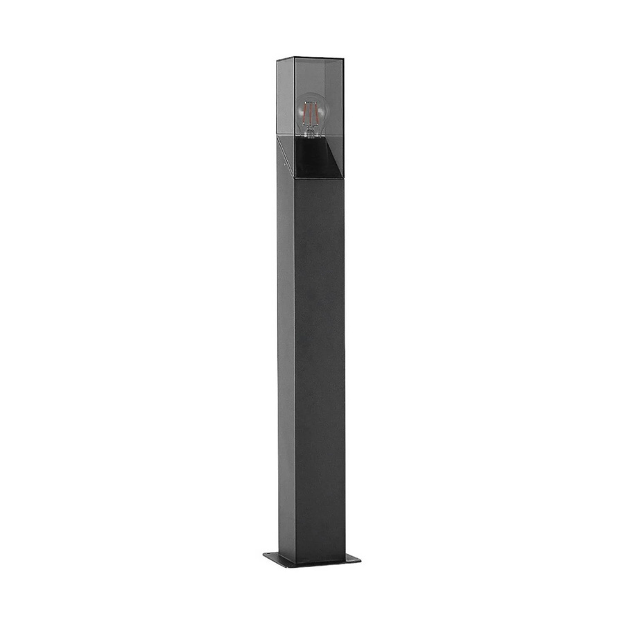 Lucande Außenleuchte Fiola Modern Schwarz aus Aluminium, 1-flammig E27, IP54 geschützt für Garten und Weg - Bild 2