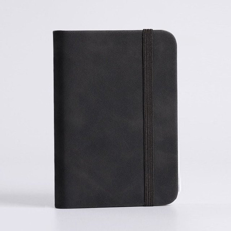 ZSjiahe A7 Notizbuch mit PU-Einband in Schwarz