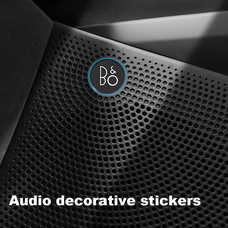 B&O Bangolufsen Auto Hi-Fi Lautsprecher Stereo Emblem Aufkleber aus Aluminium Styling Zubehör in 2/4/8 Stück Sets - Bild 3