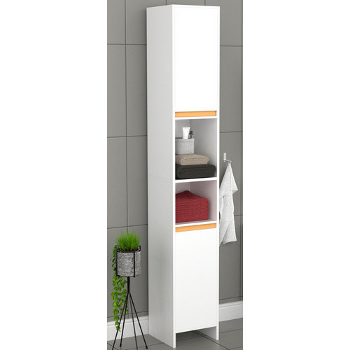 VCM Hochschrank Malira aus Holz in Braun mit offenen Regalfächern, H x B x T: 189 x 30 x 30 cm - Bild 1