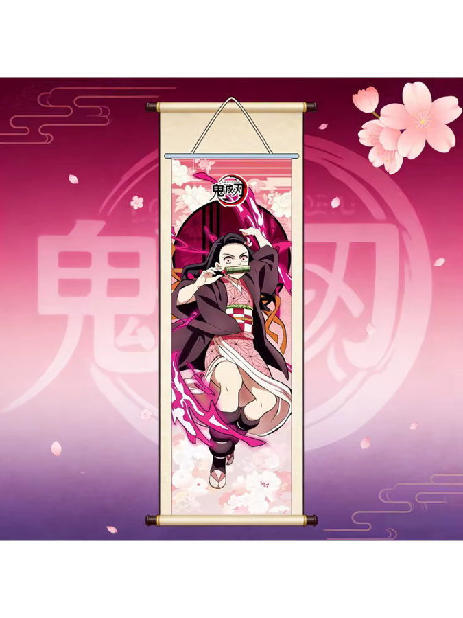 Bandai Demon Slayer Anime Poster Nezuko Hängebild aus Papier in Mehrfarbig - Bild 3