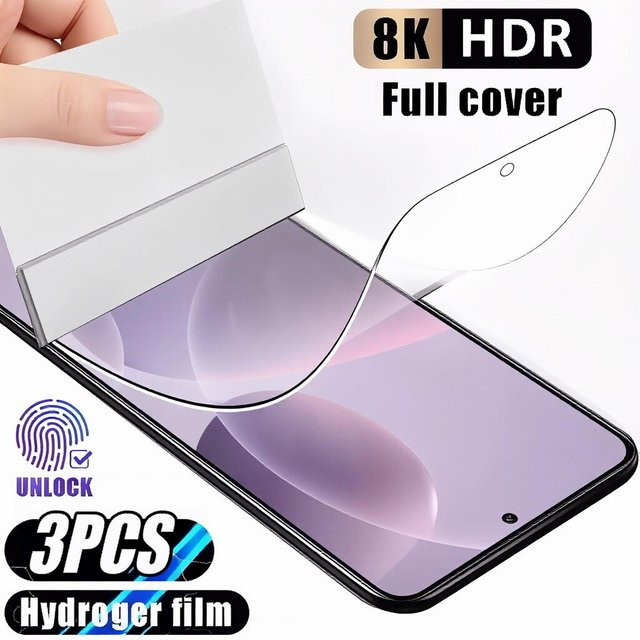 3er-Pack Hydrogel-Displayschutzfolie für Samsung Galaxy S26 S25 S24 Ultra S23 S22 A57 A37 A56 A36 A35 A34 A33 A55 A54 A53 A17 A16 A07 A06 in Transparent - Bild 1