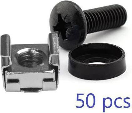 Lanview M6 Cage Nut Set und Montage RAX105 in Silber - Bild 1