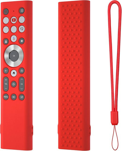 Hisense Silikon-Fernbedienungs-Schutzhülle für A7-Class U8 Series LCD 4K TV, Farbe: Pink/Rot - Bild 1