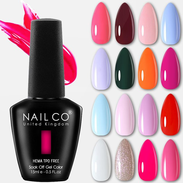 NAILCO Gel-Nagellack, 15 ml, HEMA- und TPO-frei, glänzend - Bild 1