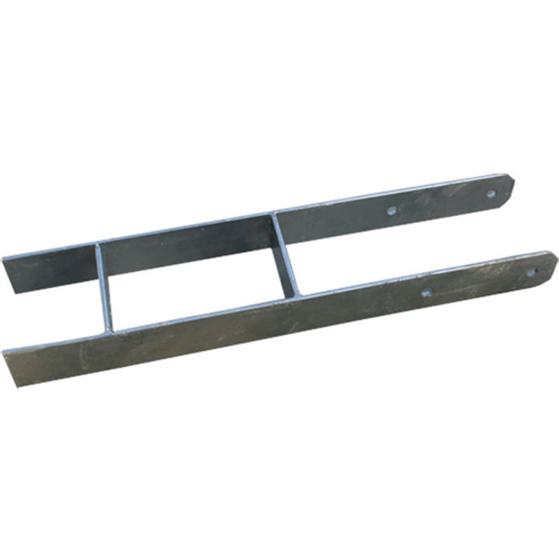 Karibu H-Pfostenanker Set aus verzinktem Stahl für Gartenpavillons und Gartenhäuser, Grau, 4 Stück, Pfostenmaß: 12 x 12 cm - Bild 2