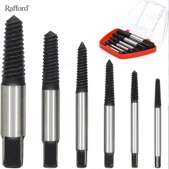 Rafford 6-teiliges Ausdreher-Set aus Cr-Mo zum Entfernen von gebrochenen Schrauben und Bolzen - Bild 1