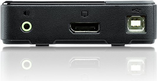 ATEN CS782DP KVM-Audio-USB-Switch in Schwarz mit DisplayPort und USB-C für 4K UHD Auflösung - Bild 1