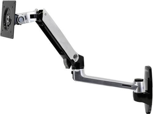 Ergotron LX Monitor Wandhalterung aus Aluminium für Bildschirme bis 86,4 cm (34 Zoll), VESA 100 x 100 mm, Farbe: Silber/Schwarz - Bild 1
