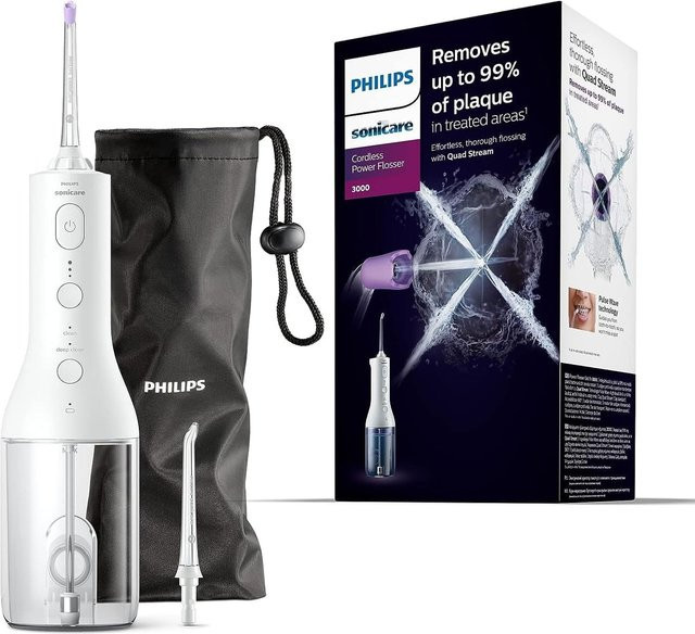 Philips Sonicare Cordless Power Flosser 3000 HX3826/31 Munddusche Weiß - Bild 2