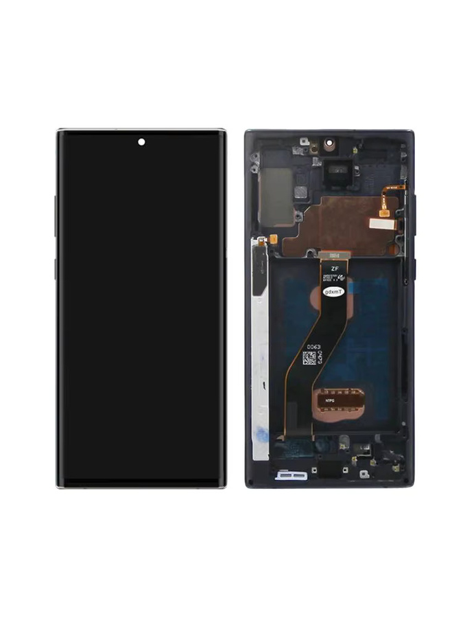 Samsung Note 10+ N975F AMOLED-Bildschirmersatz mit Rahmen und S Pen Unterstützung für Fingerabdrucksensor in Schwarz oder Silber - Bild 6