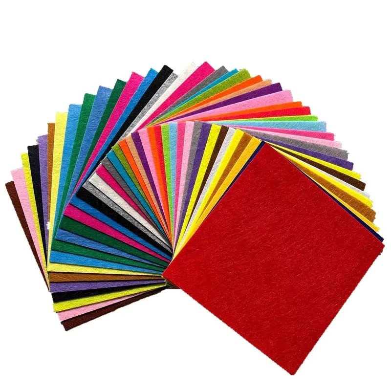 40 Stück Filzstoff-Quadrate aus Polyester von SJMANDUN für Handarbeiten und Patchwork, Größe: 20 x 20 cm - Bild 3